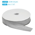 thumbnail image 2 of Unique Bargains Velvet Ribbon 1 1/2 Inch x 25 Yard Single Face Spool Silky DIY Crafts Gift Wrapping Bow Decoration Light Grey, 2 of 5