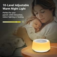 thumbnail image 6 of AP White Noise Machine with 30 Soothing Sounds and 7 Colors Warm Night Light for Sleeping, 5 Timers Portable Plug in Sound Machine for Baby, Adults, White Color, 6 of 14