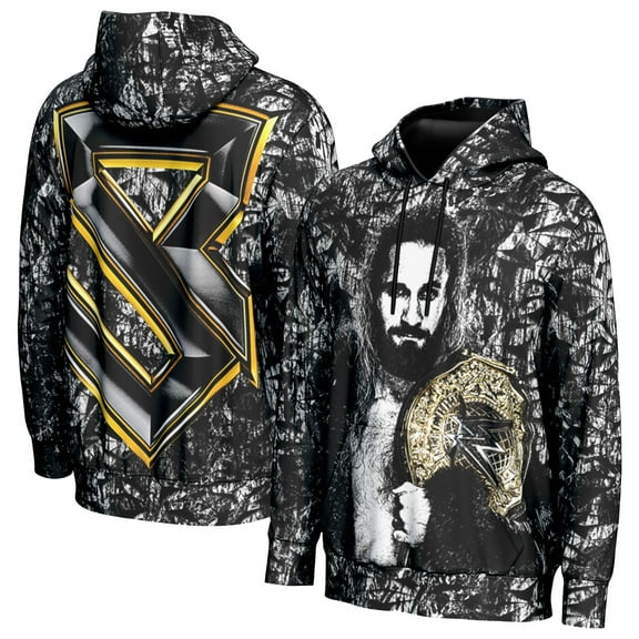 Men's ProSphere Black Seth Rollins World Heavyweight Champion Hoodie
