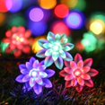 thumbnail image 1 of Cadena de luces solares para exteriores, 8 modos de iluminación, luces de hadas, luces de patio con energía solar para jardín, patio, fiesta, boda, vacaciones, Navidad (5 metros, 20 luces, color A), 1 of 4