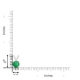 thumbnail image 3 of ANGARA Natural V-Bale Round 1.2 ct Emerald Solitaire Pendant in 14K White Gold for Women (Size-7mm) | May Birthstone, Birthday, Anniversary, Jewelry Gift for Women | Natural Emerald Necklace, 3 of 8