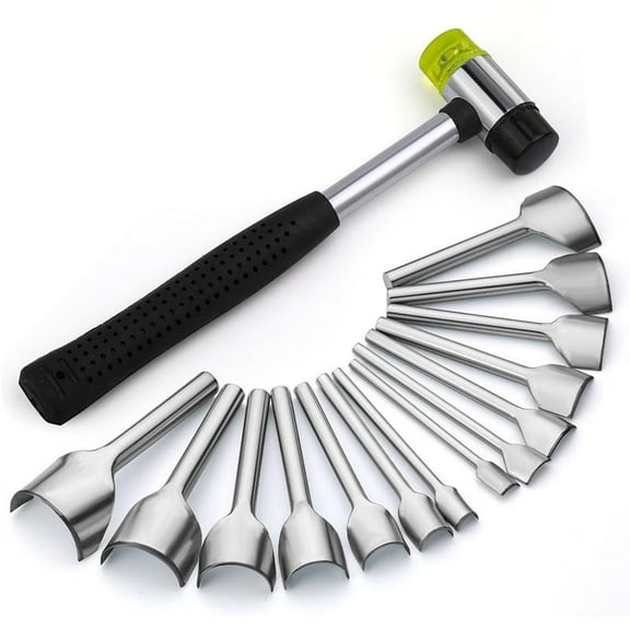 1 set x leather corner punch-As Shown