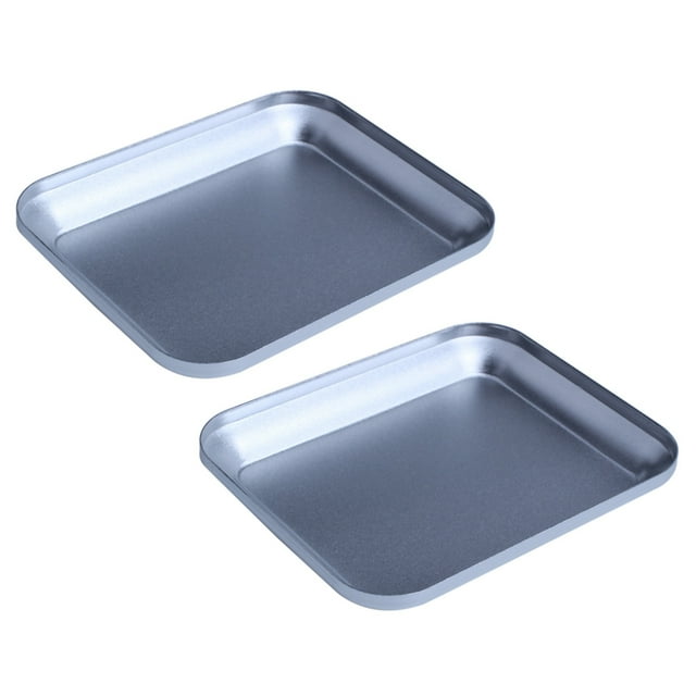 2X Plateau à Vis en Alliage d'Aluminium Utile avec Coussin Magnétique pour Modèle RC Outil de Réparation de Téléphone Voiture Argent