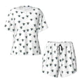 thumbnail image 4 of Lsque Turtle Women's Short-Sleeved Pajama Set - 2 Piece Soft and Lightweight Sleepwear Set-Large, 4 of 9