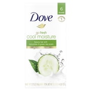 (3 pack) (3 pack) Dove go fresh Cucumber and Green Tea Beauty Bar, 3.75 oz, 6 Bar