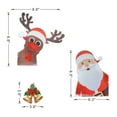 thumbnail image 2 of Luxtrada 1 Set Christmas Decoration Car Magnetic Decal Magnets Santa Claus Moose Sticker (Bell), 2 of 9