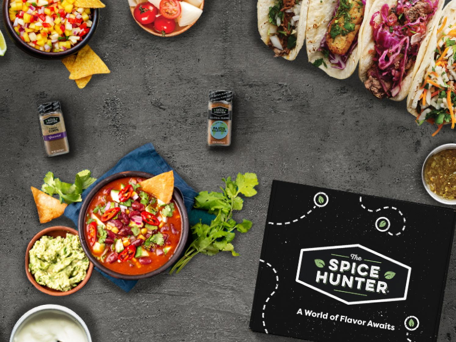The Spice Hunter Taco Tuesday Seasoning Kit | 6 Spices and Recipe Gift Box
