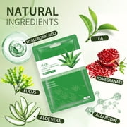 Mooyam 10 Pack Face Masks Skincare Sheet Mask Aloe Vera Sheets Mask, Hydrating Face Masks Soothing Facial Mask for All SkinTypes Sun Care, Facial Masks for Women Skin Care Sheet Masks for Face
