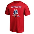 thumbnail image 2 of Men's Red New England Patriots Logo Team Lockup T-Shirt, 2 of 3