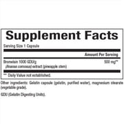 Natural Factors Bromelain 500 mg, Enzyme Support for a Healthy Digestive System, 90 Capsules