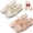 Ivory+pink, variant on Lace Embroidery Ballet Flats, Women's Embroidered Lace Mesh Ballet Flats, Elegant Square Toe Flat Shoes