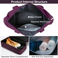 thumbnail image 3 of Travel Duffel Bag, Gym Tote Weekender Overnight Bag, Wet Dry Separation Shoulder Carry On Duffel Bags for Women, 3 of 7