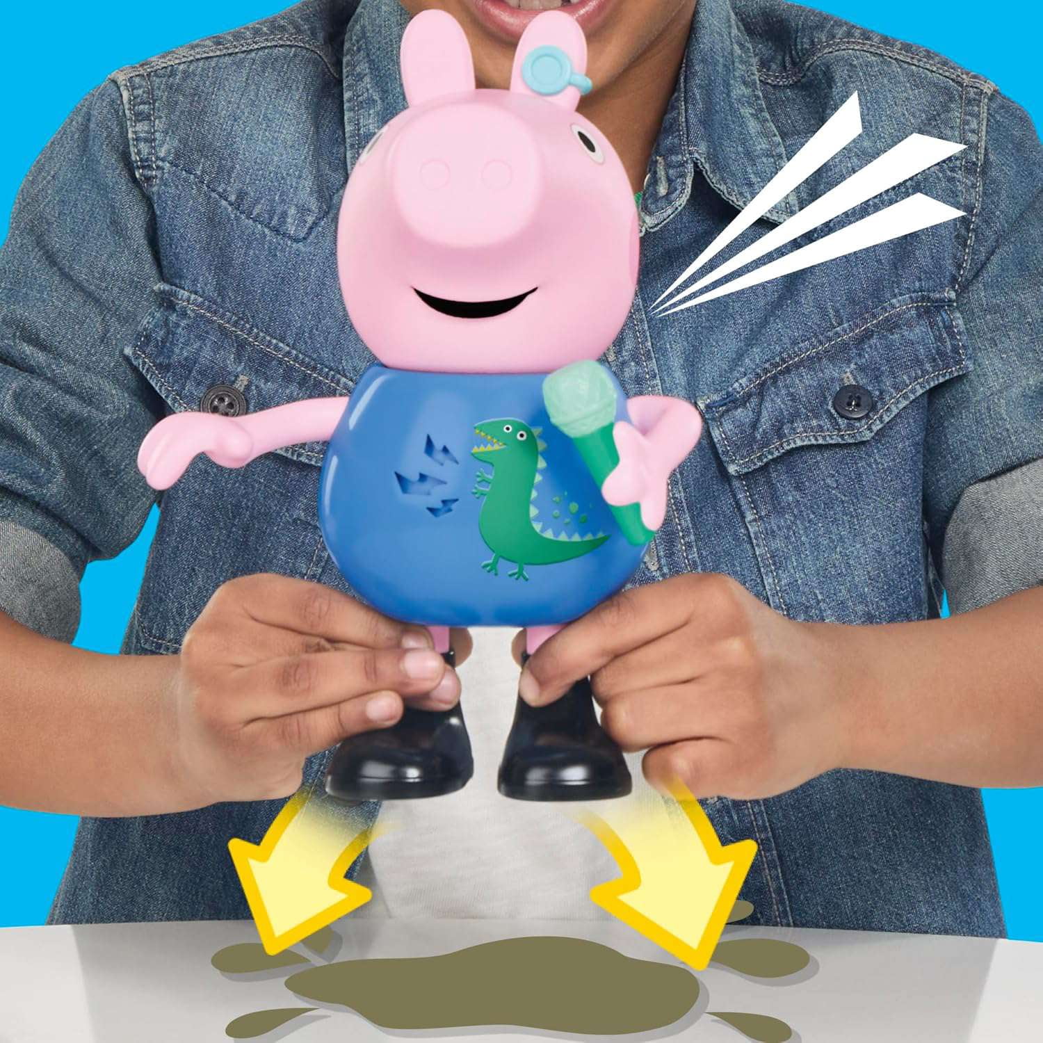 Peppa Pig Toys Joke & Sing George Figure, Musical Preschool Toys for Boys and Girls, 3+