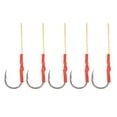 thumbnail image 2 of Anzuelo de pesca, 5 piezas de acero inoxidable resistente, anzuelo de pesca en mar, anzuelo de pesca para barco, confiable y duradero, 2 of 9