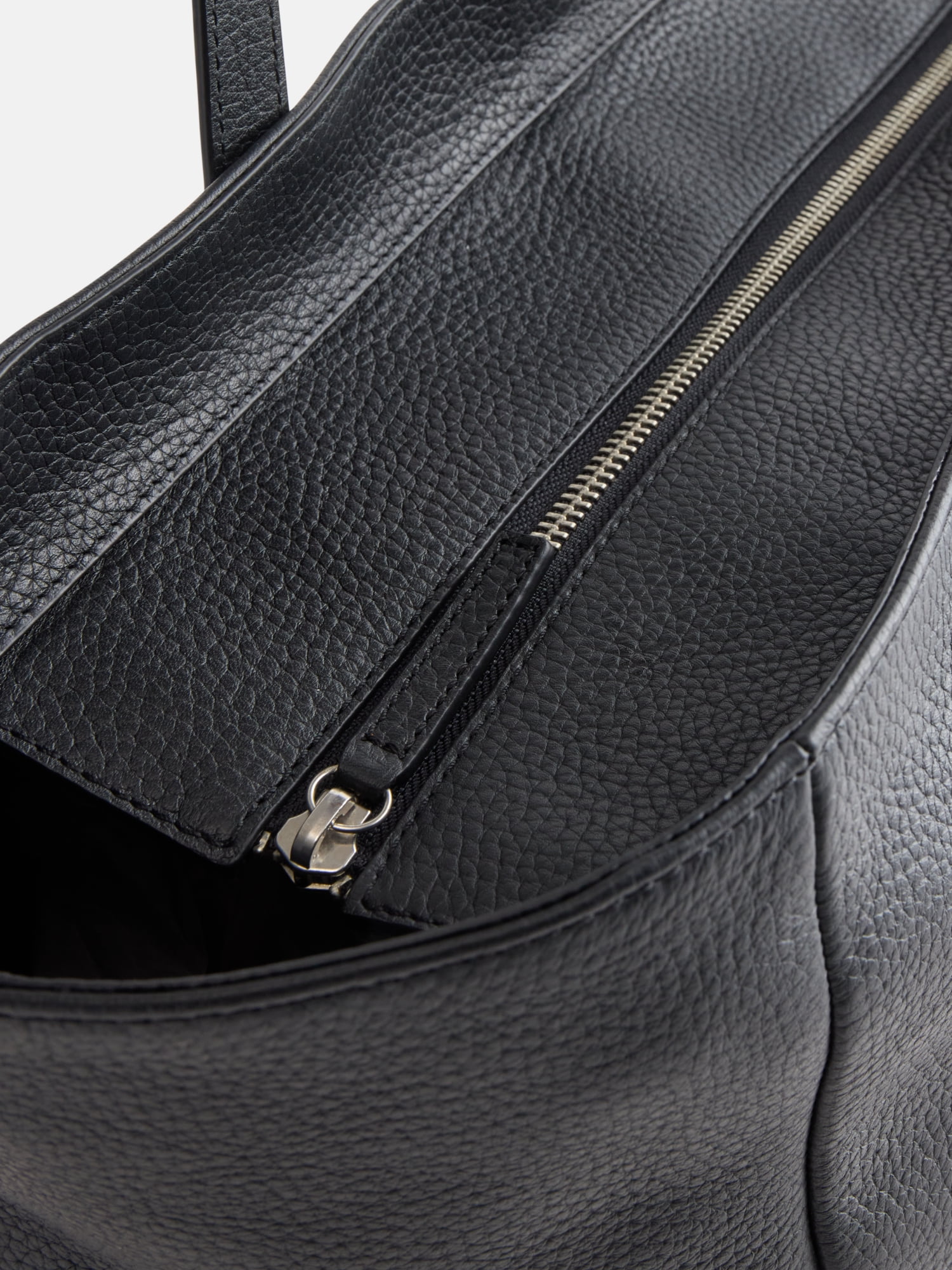 Free Assembly Unisex Large Leather Tote Bag, Black