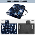 thumbnail image 5 of COEQINE Golf Cart Seat Cushion Cover, Portable Design Folds with Handle, Universal Fit 51.2x30.3", Quilted Comfort Padding with 4 Pockets, for 2/4 Person Seats, Golf Ball Blue Lightning, 5 of 8