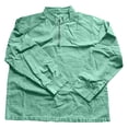 thumbnail image 4 of Hombres Zip Up Sudadera con Capucha de Pie Cuello Lavado Denim Afligido Medio Cremallera Manga Larga Casual Superior Poliéster Mezcla Chaqueta, 4 of 8