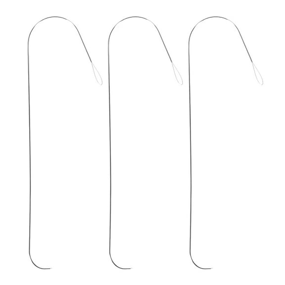 WHAMVOX Curved Beading Needles Zinc Alloy 3Pcs 5.50X1.06X0.04in