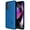Blue, variant on Case with Stand for Moto G 5G (2022), Nakedcellphone [Grid Texture] Slim Hard Shell Phone Protector Cover with Kickstand Motorola XT2213 Series