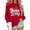 Red, variant on FYEGRE Basketball Game Day Sweatshirt for Women Game Day Chenille Patch Shirts Basketball Graphic Long Sleeve Tops Grey XL