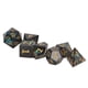 thumbnail image 2 of Juego de dados poliédricos de resina, portátil, delicado, para fiesta de vacaciones, juego de rol, dados para juego de cartas de mesa, Número dorado, 7 Uds., 2 of 14