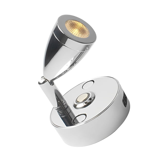 Yuarrent Foco LED Luz de lectura Luz interior blanca cálida / fría Punto interior Aleación de aluminio Lámpara de pared plateada Lámpara de pared Iluminación y accesorios Luz blanca fría Yuarrent HA026732-01