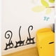 thumbnail image 5 of Pegatinas de pared Jumpingount gatos autoadhesivas calcomanías de pared material PVC Tamaño terminado 18 * 27cm color negro, 5 of 6