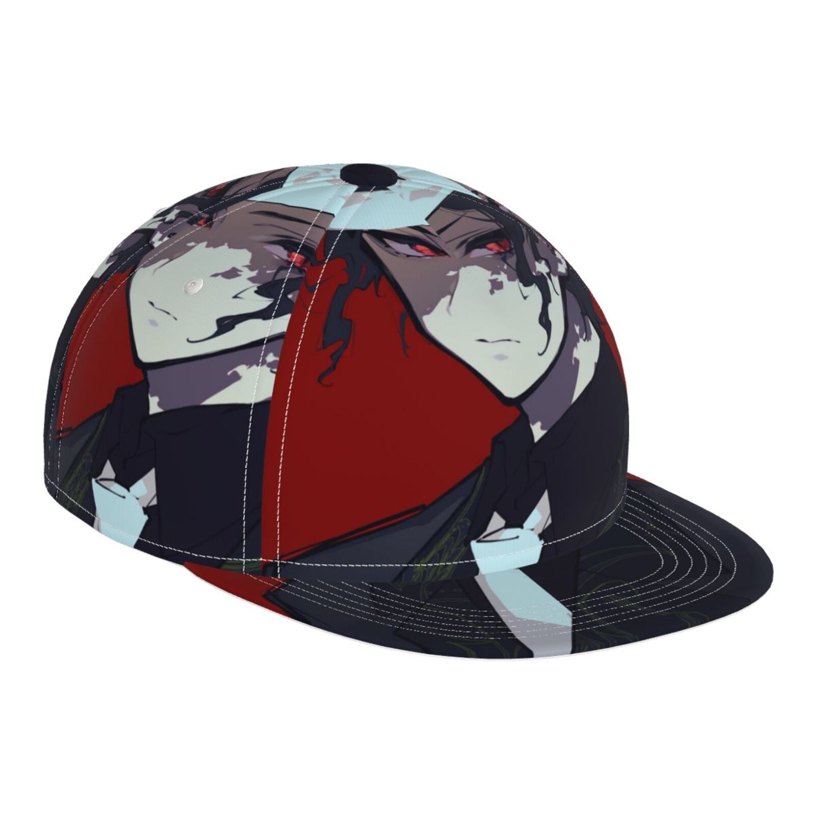 Flat Bill Brim Adjustable Baseball Cap 