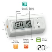 Microlife Series 200 Digital Blood Pressure Monitor, Wide-Range Upper Arm Cuff, Stores 30 Readings