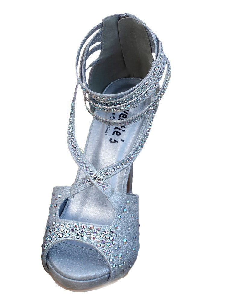 silver sandals walmart