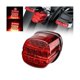 thumbnail image 4 of Luz trasera LED negra para motocicleta, luz de freno y matrícula para Road King 99-17 Fxdl, 4 of 5