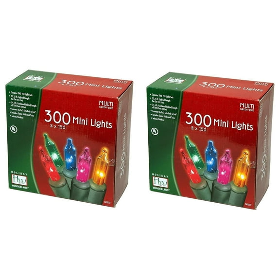 Holiday Wonderland's 300 Mini Lights Set (Pack of 2)