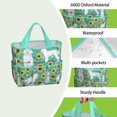 thumbnail image 4 of Garden Tool Bag,White Poodle Dog and Sunflowers Garden Tool Organizer,Garden Gifts,Waterproof Multi-Pocket Garden Tool Storage 11.8x5.5x11.4 Inch(Tools NOT Included), 4 of 6