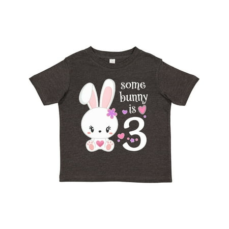 

Inktastic Somebunny is Three-Third Birthday Bunny Gift Toddler Boy or Toddler Girl T-Shirt