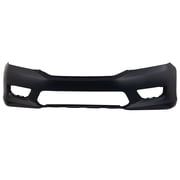Front Bumper Cover Compatible with Honda Accord 2013-2015 Sedan Primed, Ships Folded