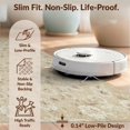 thumbnail image 6 of Design&I 9'x12' Washable Area Rug Giant Skid-Resistant Neutral Weathered Faded Ivory Tones Decorative Beige Cream for Great Room, Large Living, 6 of 7