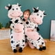 thumbnail image 2 of Juguetes de peluche de vaca manchada para niños, almohada larga Kawaii para dormir, Linda muñeca de vaca, regalo de cumpleaños y Navidad, 2 of 4