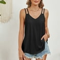 thumbnail image 6 of Timegard Tank Tops for Women Eyelet V-Neck Comfy Backeless Sleeveless Beach Wear Casual Loose Shirts Tops, 6 of 7