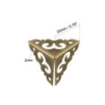 thumbnail image 2 of Unique Bargains Metal Box Corner Protectors Wooden Box Edge Guard Protector 20 x 20 x 20mm Bronze Tone 4Pcs, 2 of 3