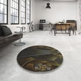 thumbnail image 4 of Ahgly Company Machine Washable Indoor Rectangle Transitional Brown Area Rugs, 4' x 6', 4 of 7