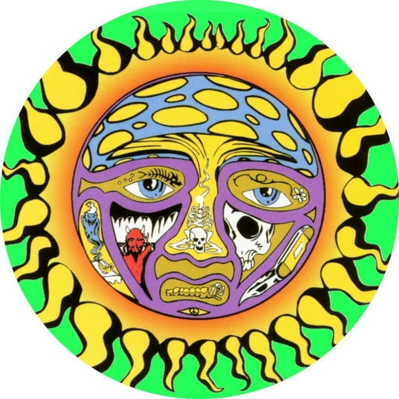 Slipmat Slip Mat Scratch Pad Feutre pour n'Importe Quel 12" LP Vinyle Tourne-Disque Tourne-Disque Graphique Personnalisé - Sublime Soleil