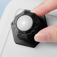 thumbnail image 4 of Ruedas giratorias adhesivas para muebles pequeños (bola de goma negra), 4 Uds., 4 of 5