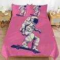 thumbnail image 2 of Funny Astronauts Bedding Set with Zipper Closure for Girls & Boys, 2 of 6