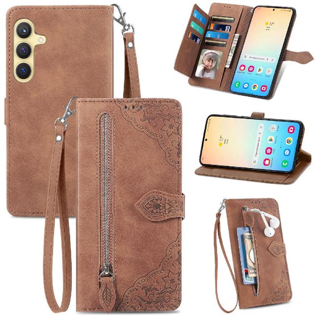 Funda billetera anti-golpes para GANGXUN Samsung Galaxy S25 Plus , ideal para día a día y trabajo