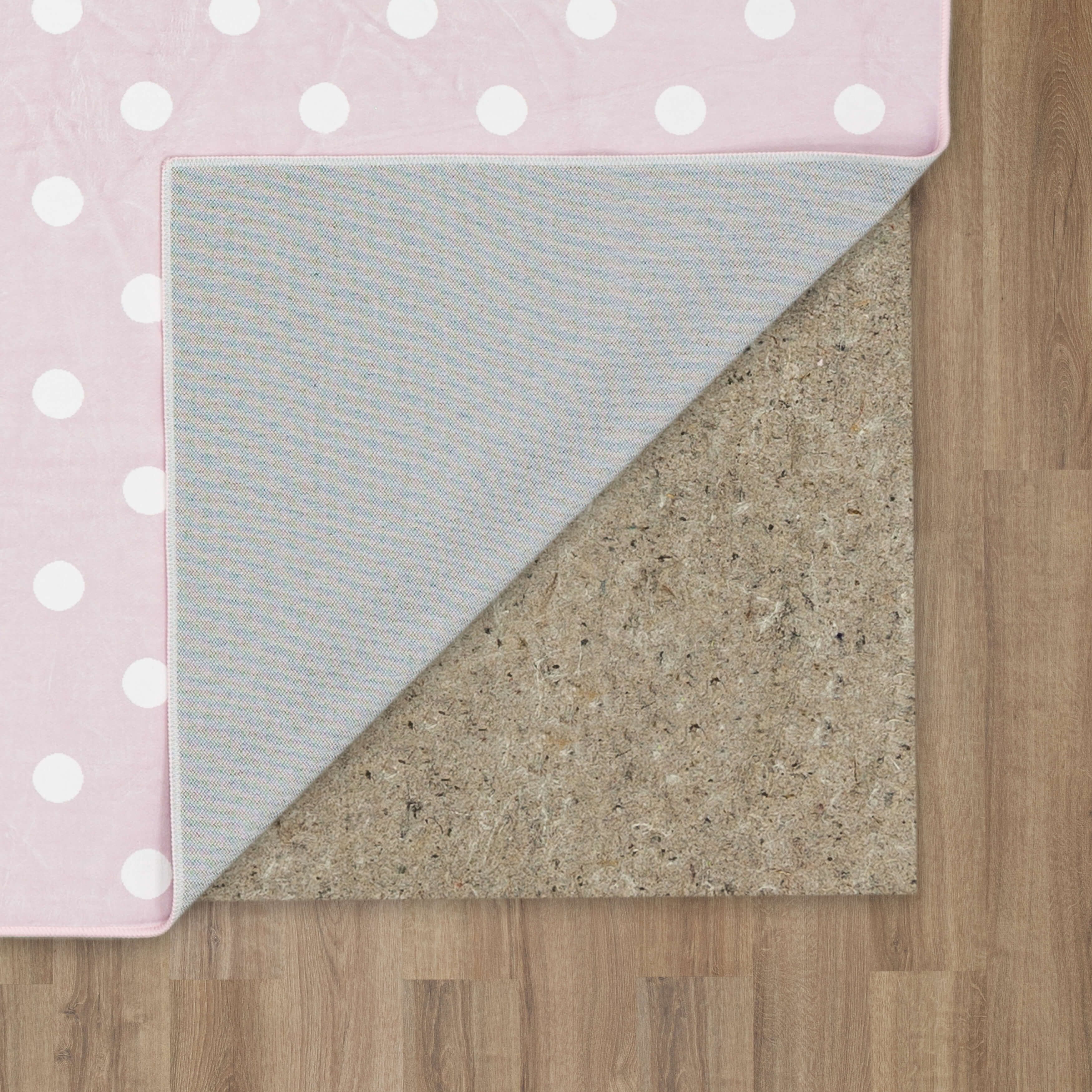 Mohawk Home Kids Collection Polka Dots Low Pile Stain/Fade Resistant Printed Indoor Area Rug, Pink, 8' x 10'