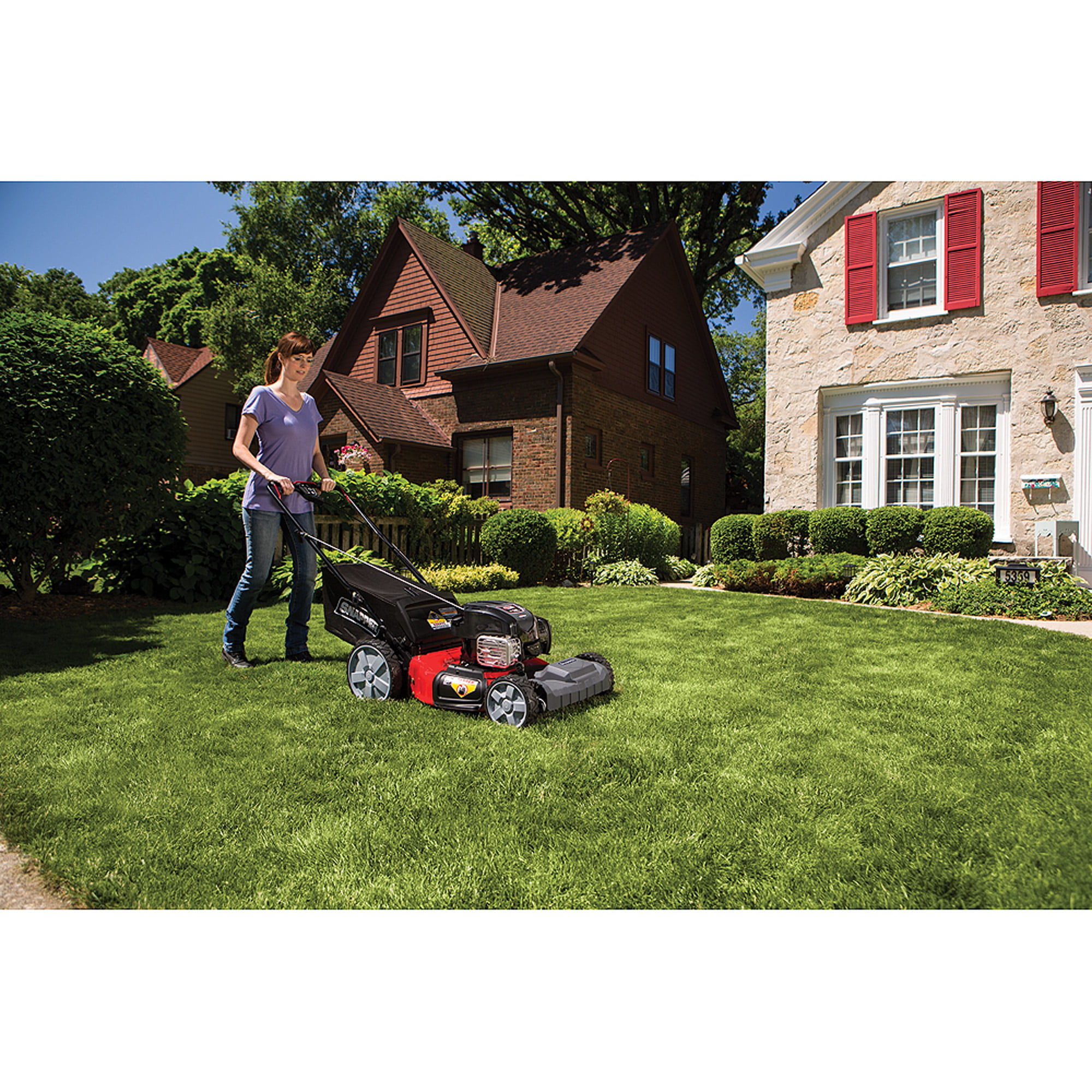 Snapper 21" Self Propelled Gas Mower with Side Discharge Mulching