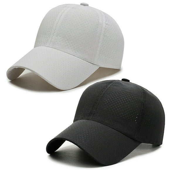 Baseball Hats Mesh Breathable 2PCS Adjustable Sports Caps Tennis Hats for Men