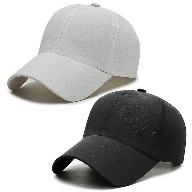 Baseball Hats Mesh Breathable 2PCS Adjustable Sports Caps Tennis Hats for Men