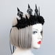 thumbnail image 5 of Corona de rosas de Halloween Diadema Flor Corona de pelo Guirnalda Accesorios para cabeza para mujeres Niñas Hugo  corona de cabeza de dama, 5 of 8
