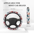 thumbnail image 4 of DouZhe Watercolor Romantic Butterfly Prints Steering Wheel Cover, Universal 15 inch Anti-Slip Odorless Elastic Car Steering Wheels Cover for Women Men, 4 of 7